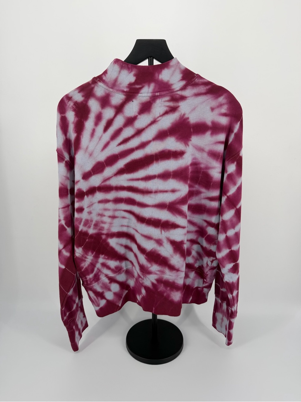 Calvin Klein Jeans Tie Dye Mock Neck Sweatshirt Pink Womens NWT - Picture 4 of 16